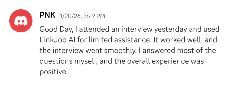 Discord testimonial