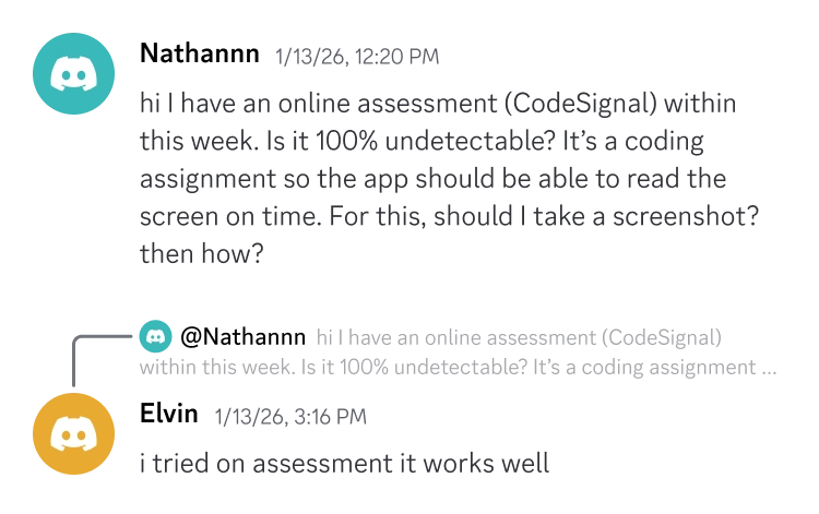 Discord testimonial