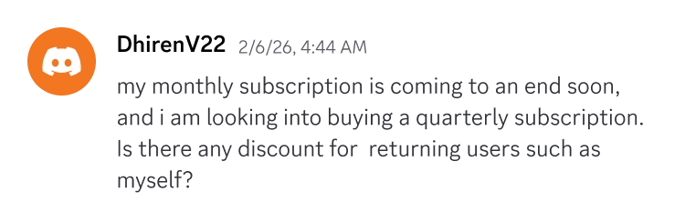 Discord testimonial