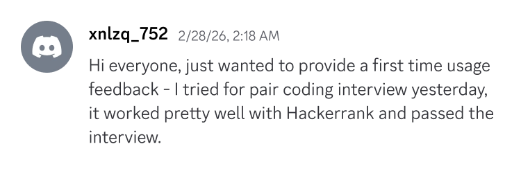Discord testimonial