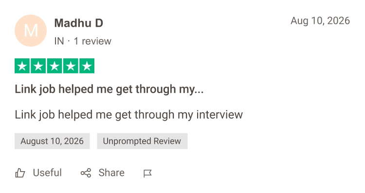 Trustpilot testimonial