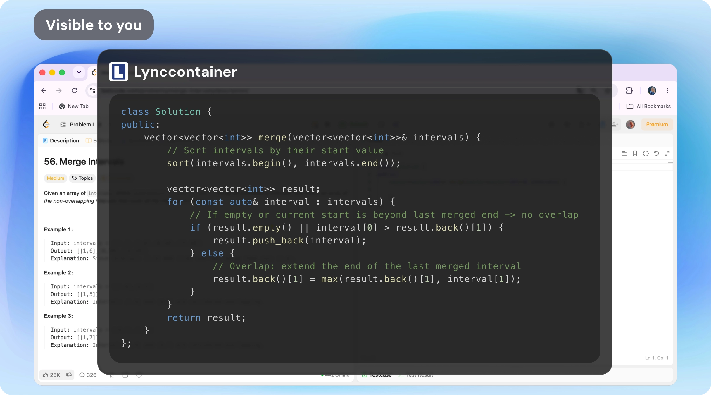 Linkjob AI overlay visible only to you
